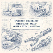Пружина оси вилки сцепления MZZ6 =GREEN FOX= (1313290240) фото в интернет-магазине РСТ-Моторс