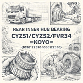 Подшипник ступицы CYZ51/CYZ52/FVR34 задней внутренний (32219) =KOYO= (1098122570 1098122330) фото в интернет-магазине РСТ-Моторс