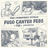 Трос стояночного тормоза Fuso Canter FE85 =TSK= (MK599174) фото в интернет-магазине РСТ-Моторс