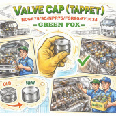 Колпачок клапана (толкателя) NQR75/90/NPR75/FSR90/FVR34 =GREEN FOX= (8943960152) фото в интернет-магазине РСТ-Моторс