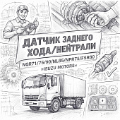 Датчик заднего хода/нейтрали NQR71/75/90/NLR85/NPR75/FSR90 =Isuzu Motors= (8982564180 8972658530) фото в интернет-магазине РСТ-Моторс