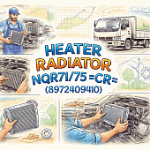Радиатор отопителя NQR71/75 =CR= (8972409410) фото в интернет-магазине РСТ-Моторс