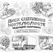 Диск сцепления NQR75/90/NPR75 ведущий (Корзина) =BVP Isuzu Motors= (5876100810) фото в интернет-магазине РСТ-Моторс