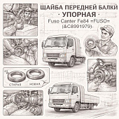 Шайба передней балки упорная Fuso Canter FE85 =FUSO= (MC891979) фото в интернет-магазине РСТ-Моторс