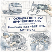 Прокладка корпуса дифференциала регулировочная T=0.2 Fuso Canter FE85 =MIZURO= (MC819273) фото в интернет-магазине РСТ-Моторс
