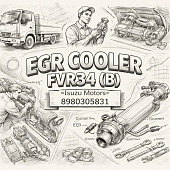 Охладитель EGR FVR34 (B) (второй) в сборе =Isuzu Motors= (8980305831) фото в интернет-магазине РСТ-Моторс
