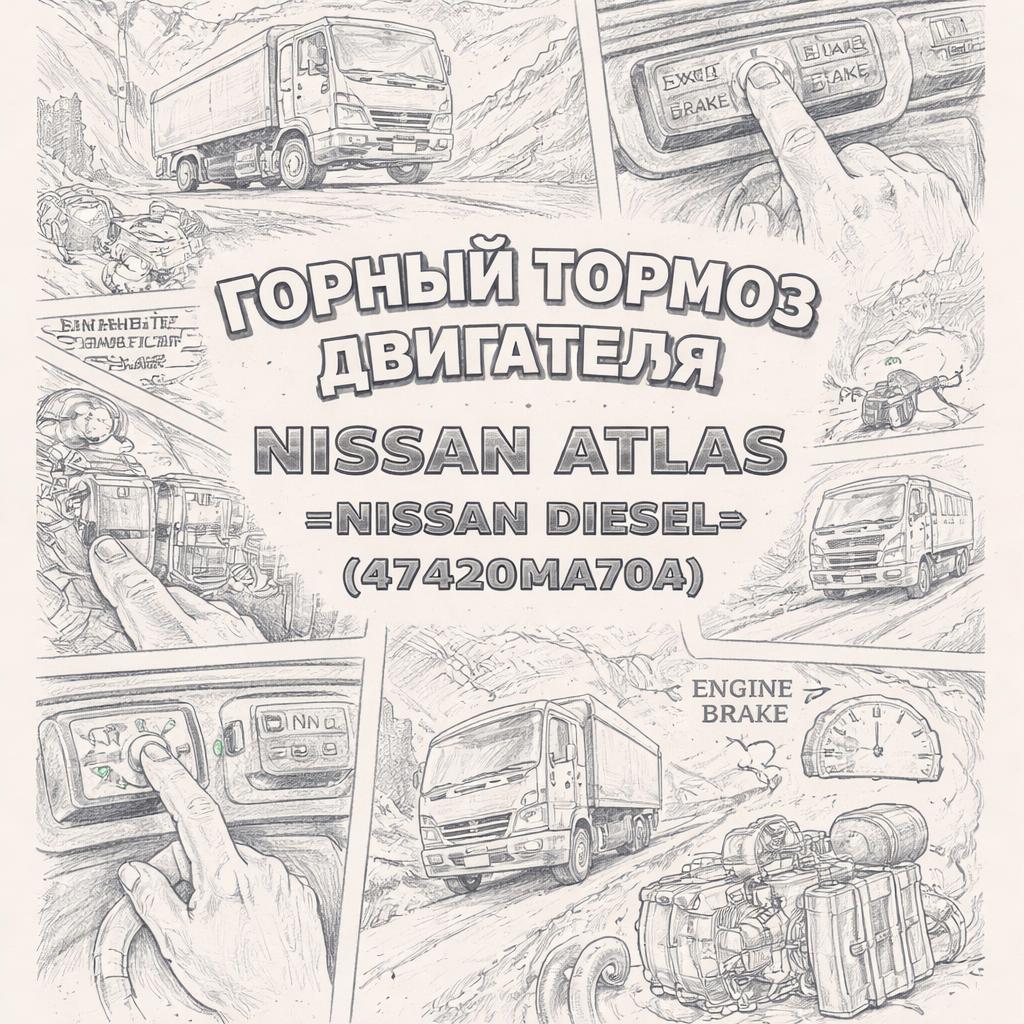 Горный тормоз двигателя Nissan Atlas =NISSAN DIESEL= (47420MA70A)) фото в интернет-магазине РСТ-Моторс