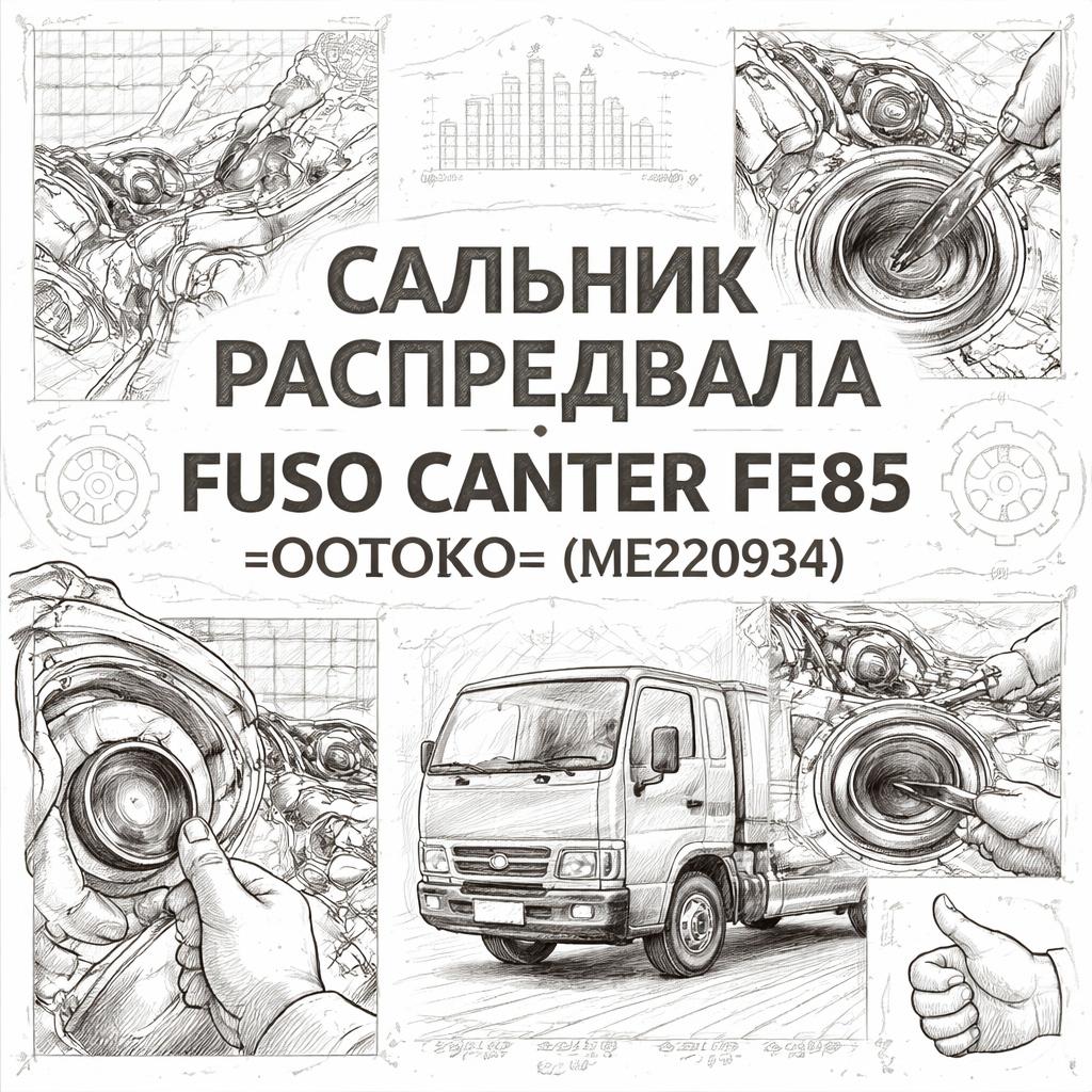 Сальник распредвала Fuso Canter FE85 =OOTOKO= (ME220934) фото в интернет-магазине РСТ-Моторс