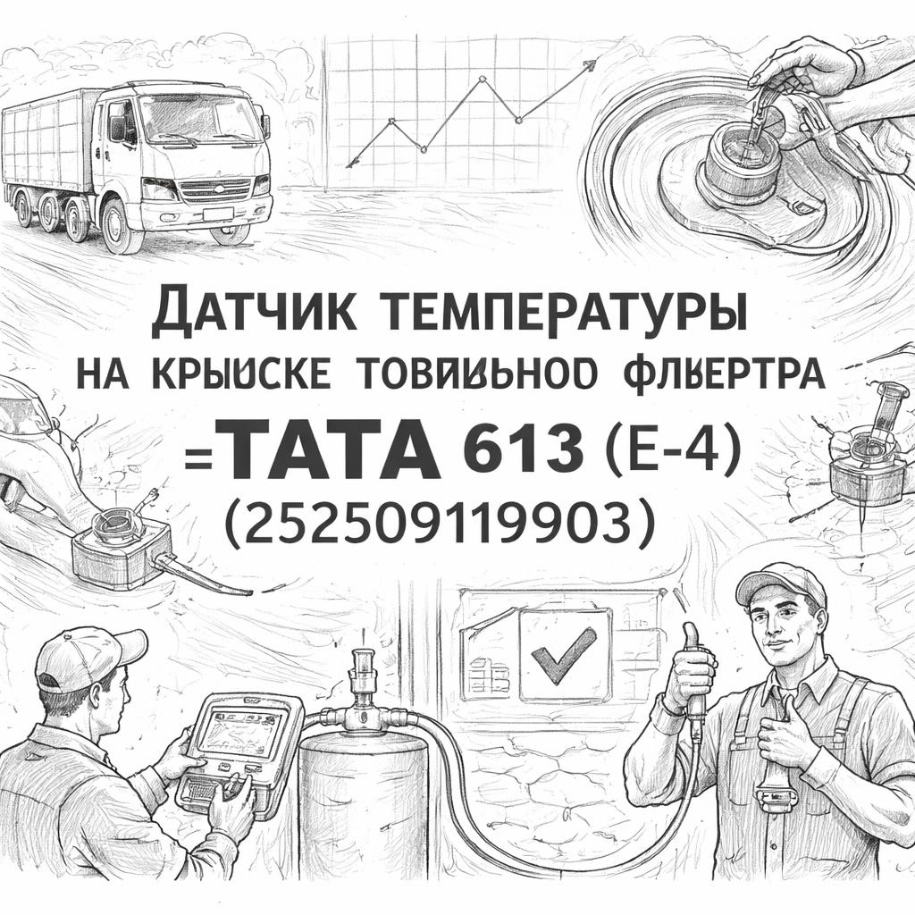 Датчик температуры на крышке топливного фильтра TATA 613 (E-4) =TATA= (252509119903) фото в интернет-магазине РСТ-Моторс