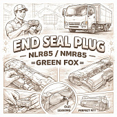 Заглушка клапанной крышки (торцевая полумесяц) NLR85/NMR85 =GREEN FOX= (8981014720 8982162690) фото в интернет-магазине РСТ-Моторс