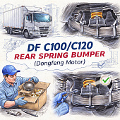 Отбойник рессоры DF C100/C120 задней =Dongfeng Motor= (29V6604205) фото в интернет-магазине РСТ-Моторс