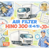 Фильтр воздушный HINO 300 (E-4/5) =JD= (1780178110 178010U010) фото в интернет-магазине РСТ-Моторс