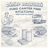 Фильтр воздушный Fuso Canter FE85 =KITATOMO= (ME017246 ML126032) фото в интернет-магазине РСТ-Моторс