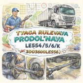Тяга рулевая продольная N120X LE554/5/6/K =JAC= (3003600LE556) фото в интернет-магазине РСТ-Моторс