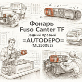 Фонарь Fuso Canter TF задний правый =AUTODEPO= (ML250082) фото в интернет-магазине РСТ-Моторс