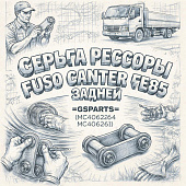 Серьга рессоры Fuso Canter FE85 задней =GSPARTS= (MC406262 MC406261) фото в интернет-магазине РСТ-Моторс