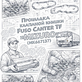 Прокладка клапанной крышки Fuso Canter TF =MIZURO= (MK667137) фото в интернет-магазине РСТ-Моторс