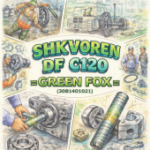 Шкворень DF C120 (N/N4.5/L/L4.5/XXL) =GREEN FOX=(30B1401021) фото в интернет-магазине РСТ-Моторс