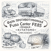 Фара противотуманная Fuso Canter FE85 правая =KITATOMO= (MK353650) фото в интернет-магазине РСТ-Моторс