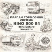 Клапан тормозной системы HINO 500 E4 =Hino Motors= (S446002170) фото в интернет-магазине РСТ-Моторс