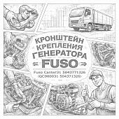 Кронштейн крепления генератора Fuso Canter TF =FUSO= (QC000031 504371326) фото в интернет-магазине РСТ-Моторс