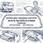 Прокладка поддона картера NQR75/90/NPR75/FSR90 (тонкая) =QML= (8973643860 8971901910) фото в интернет-магазине РСТ-Моторс