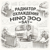 Радиатор охлаждения HINO 300 (УК) =SAT= (1640078B50) фото в интернет-магазине РСТ-Моторс