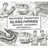 Патрубок радиатора NLR85/NMR85 верхний =AUTODEPO= (8973838121) фото в интернет-магазине РСТ-Моторс