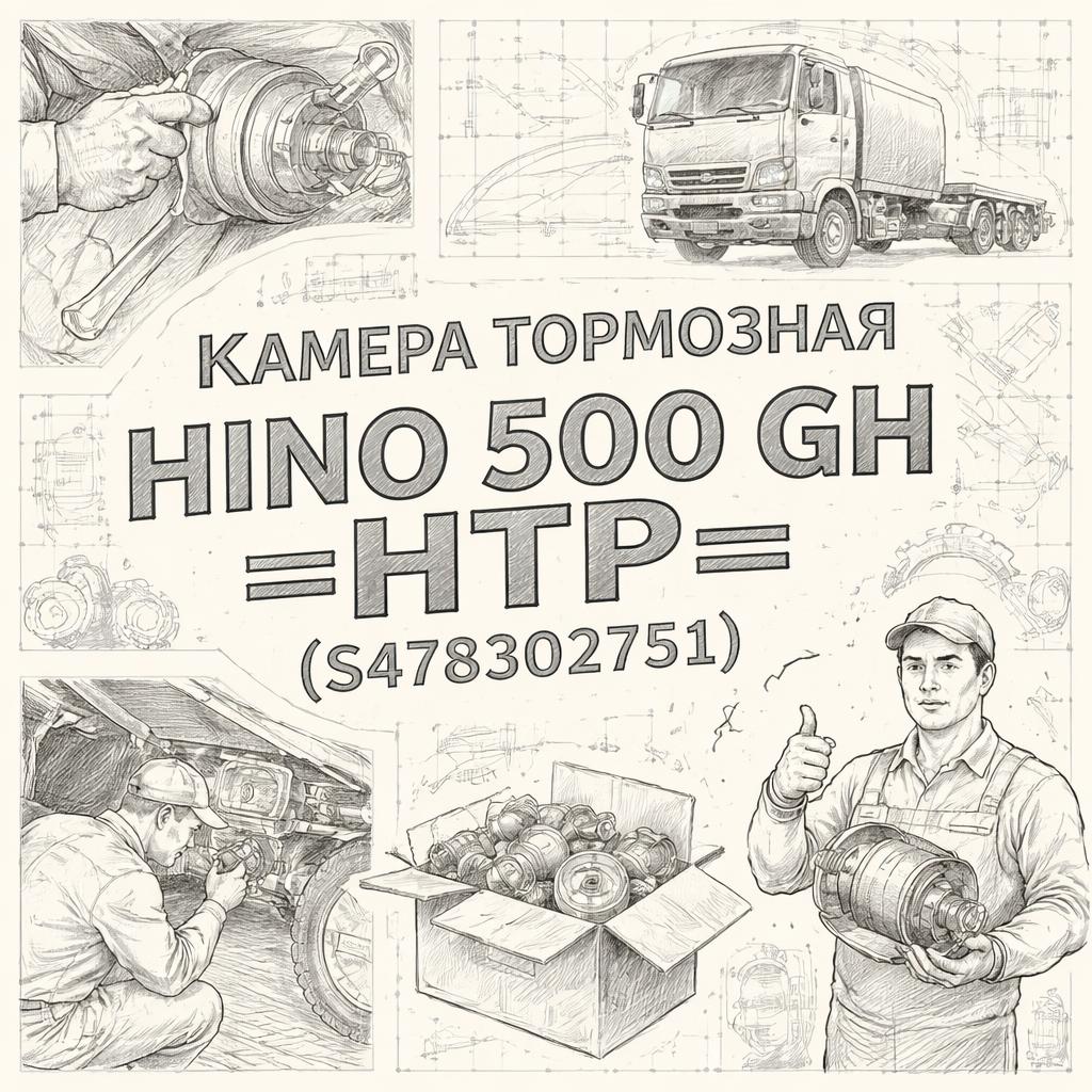 Камера тормозная HINO 500 GH =HTP= (S478302751) фото в интернет-магазине РСТ-Моторс