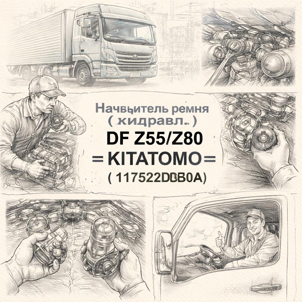 Натяжитель ремня (гидравл.) DF Z55/Z80 =KITATOMO= (117522DB0A) фото в интернет-магазине РСТ-Моторс