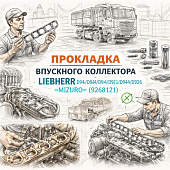 Прокладка впускного коллектора LIEBHERR D904/D906/D914/D916/D924/D926 =MIZURO= (9268121) фото в интернет-магазине РСТ-Моторс