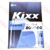 Масло трансмиссионное KIXX Geartec GL-5 80W-90 4 литра полусинтетическое фото в интернет-магазине РСТ-Моторс