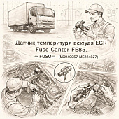 Датчик температуры воздуха EGR Fuso Canter FE85 =FUSO= (MX940057 ME224827) фото в интернет-магазине РСТ-Моторс