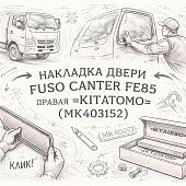 Накладка двери Fuso Canter FE85 правая =KITATOMO= (MK403152) фото в интернет-магазине РСТ-Моторс