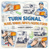 Указатель поворотов NLR85/NMR85/NPR75/NQR90/FSR90 левый =AUTODEPO= (8981554590 2131531LAQ) фото в интернет-магазине РСТ-Моторс