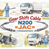 Трос КПП N200  выбора передач =JAC= (1703030G1P1001) фото в интернет-магазине РСТ-Моторс