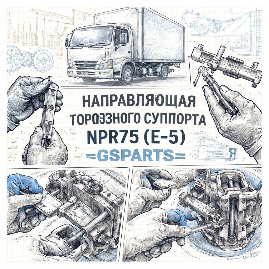 Направляющая тормозного суппорта NPR75 (E-5) нижняя =GSPARTS= (8980475310) фото в интернет-магазине РСТ-Моторс