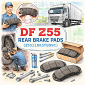 Накладка тормозная DF Z55 задняя (шт.) =Dongfeng Motor= (3501105TB99C) фото в интернет-магазине РСТ-Моторс