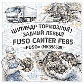 Цилиндр тормозной (OR) задний левый (перед С/П) Fuso Canter FE85 =FUSO= (MK356639) фото в интернет-магазине РСТ-Моторс
