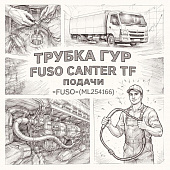 Трубка ГУР Fuso Canter TF подачи =FUSO= (ML254166) фото в интернет-магазине РСТ-Моторс