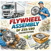 Маховик в сборе DF Z55/Z80 =Dongfeng Motor= (12310T015B) фото в интернет-магазине РСТ-Моторс