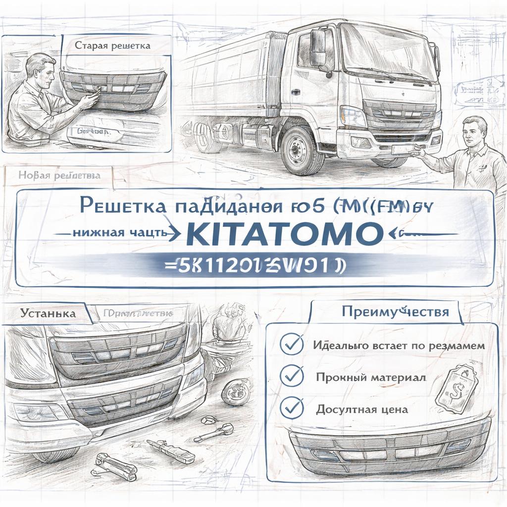 Решетка радиатора HINO 500 (FM) (Е5) (нижняя часть) =KITATOMO= (53112EW010) фото в интернет-магазине РСТ-Моторс