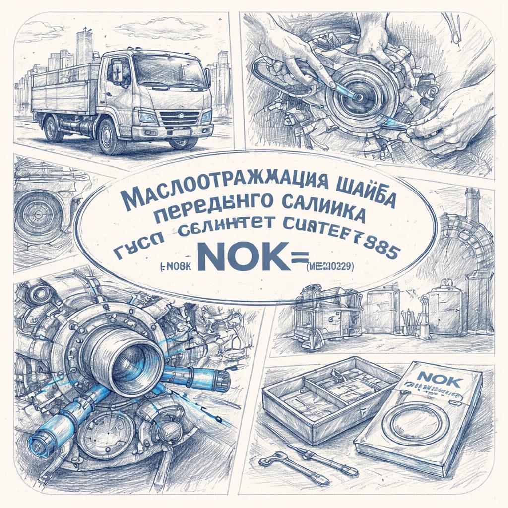 Маслоотражающая шайба переднего сальника коленвала Fuso Canter FE85 =NOK= (ME240329) фото в интернет-магазине РСТ-Моторс