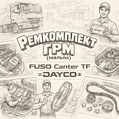 Ремкомплект ГРМ (малый) FUSO Canter TF =DAYCO= (QC000677) фото в интернет-магазине РСТ-Моторс
