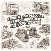 Кронштейн рессоры FSR90 передней =ZEVS= (1533521262) фото в интернет-магазине РСТ-Моторс