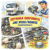 Крышка шкворня JAC N120/KOM12 нижняя =JAC=(30D501037) фото в интернет-магазине РСТ-Моторс