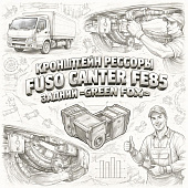 Кронштейн рессоры Fuso Canter FE85 задней задний =GREEN FOX= (MK303924) фото в интернет-магазине РСТ-Моторс