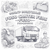 Фильтр воздушный Fuso Canter FE85 =FUSO= (ME423319) фото в интернет-магазине РСТ-Моторс