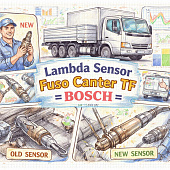 Датчик лямбда-зонда Fuso Canter TF =BOSCH= (ME555789) фото в интернет-магазине РСТ-Моторс