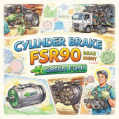Цилиндр тормозной FSR90 задний правый (перед) =GREEN FOX= (1476010100 1476010101 1476011840) фото в интернет-магазине РСТ-Моторс